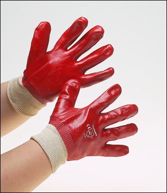 Warrior Red PVC Glove